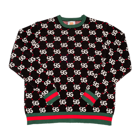 YG Pattern Knit Sweater